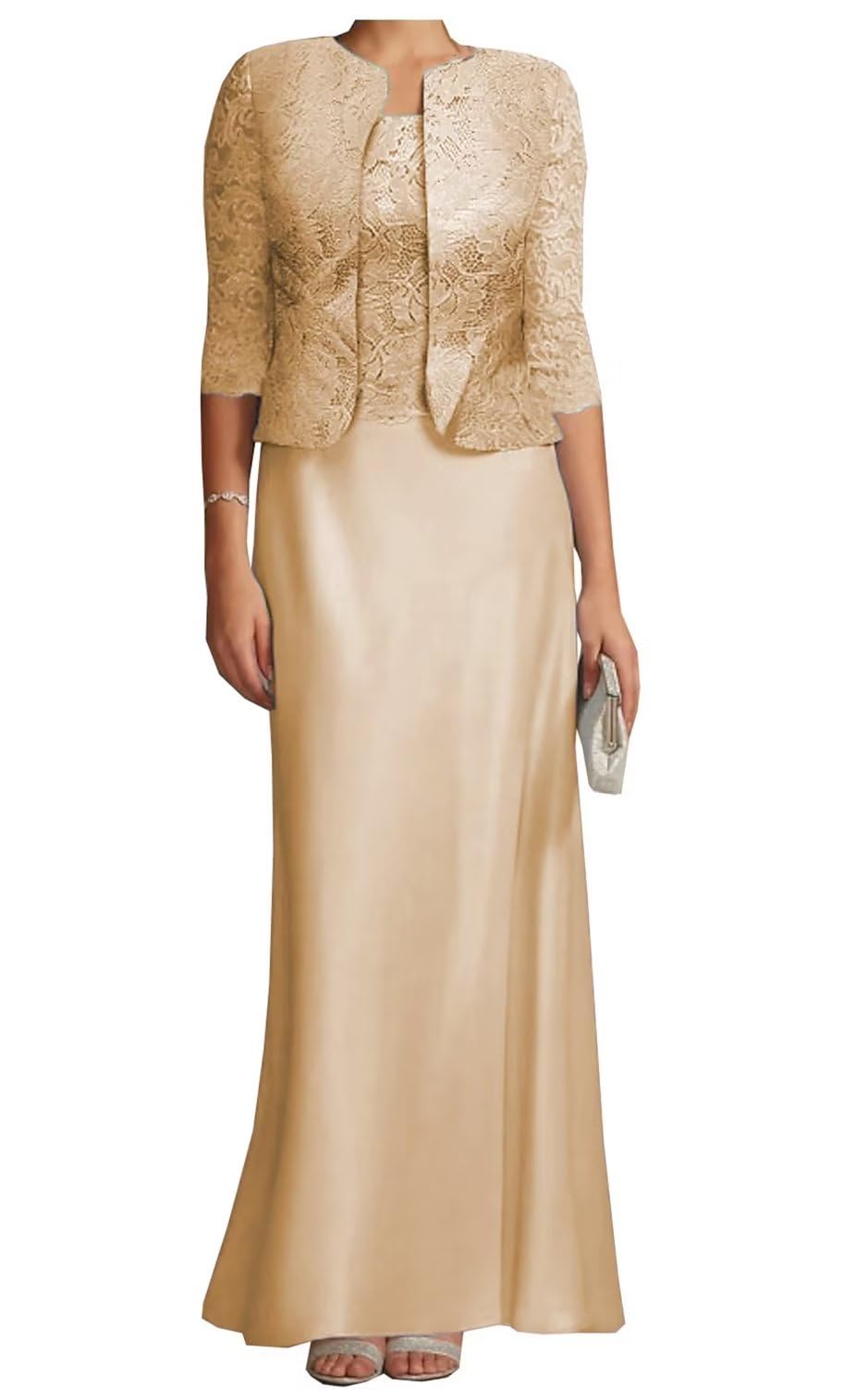 Elegant Mother of the Bride Dresses with Jacket - Long Formal Evening Gowns for Wedding & Special Occasions | Perfect for Mother of Groom, Cocktail Parties & Black Tie Events