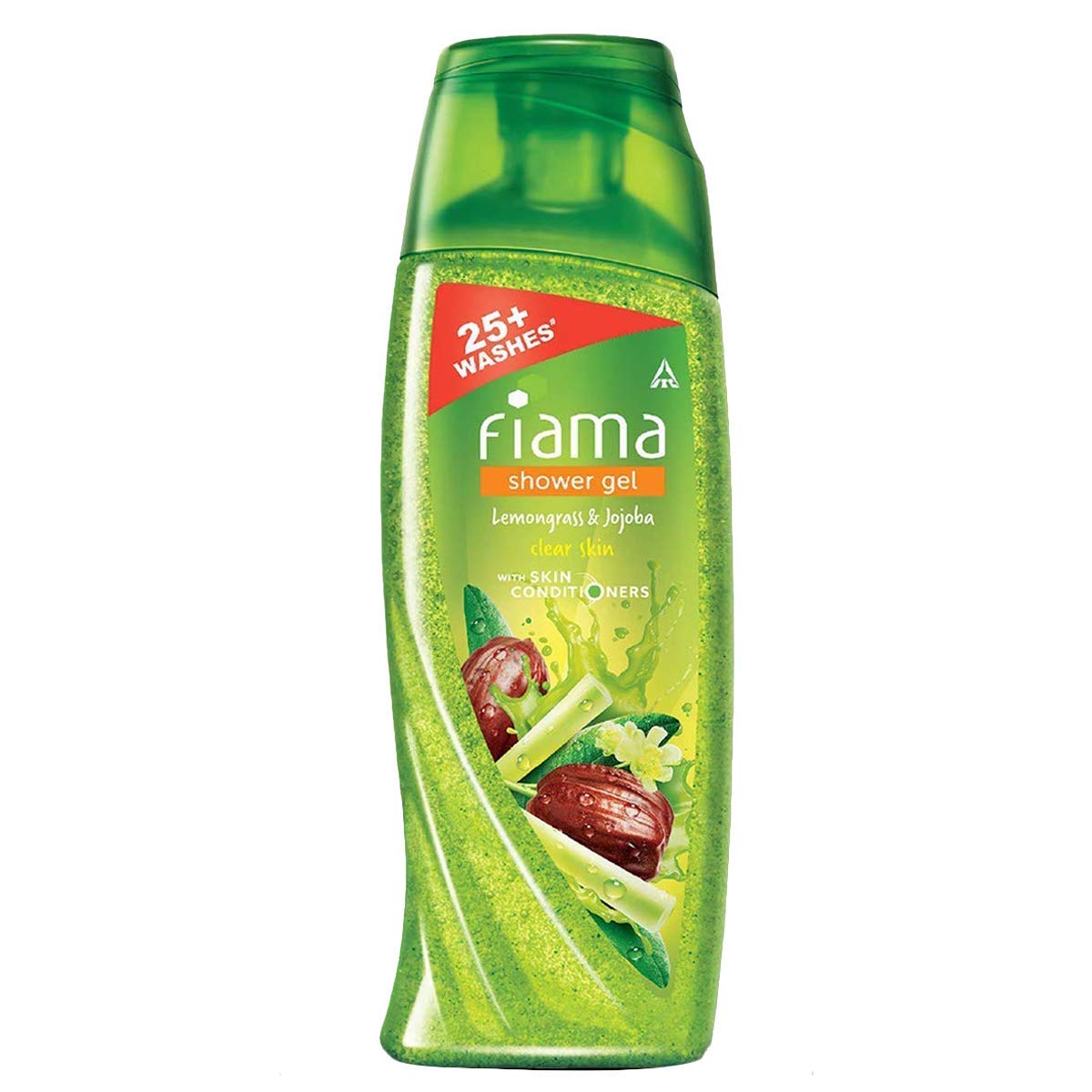 Fiama Lemongrass & Jojoba Body Wash with Skin Conditioners - 100ml Bottle for Smooth & Hydrated Skin | Refreshing Shower Gel for Daily Use & Spa-Like Experience at Home