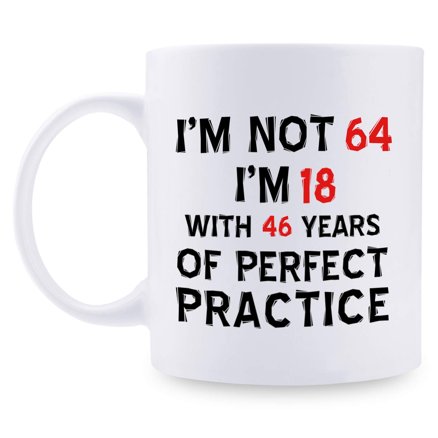 1958 Vintage 64th Birthday Gifts for Women - 11oz Ceramic Coffee Mug for Mom, Wife, Sister or Friend - Perfect for Tea, Coffee & Celebrations - Funny 64 Years Old Birthday Present