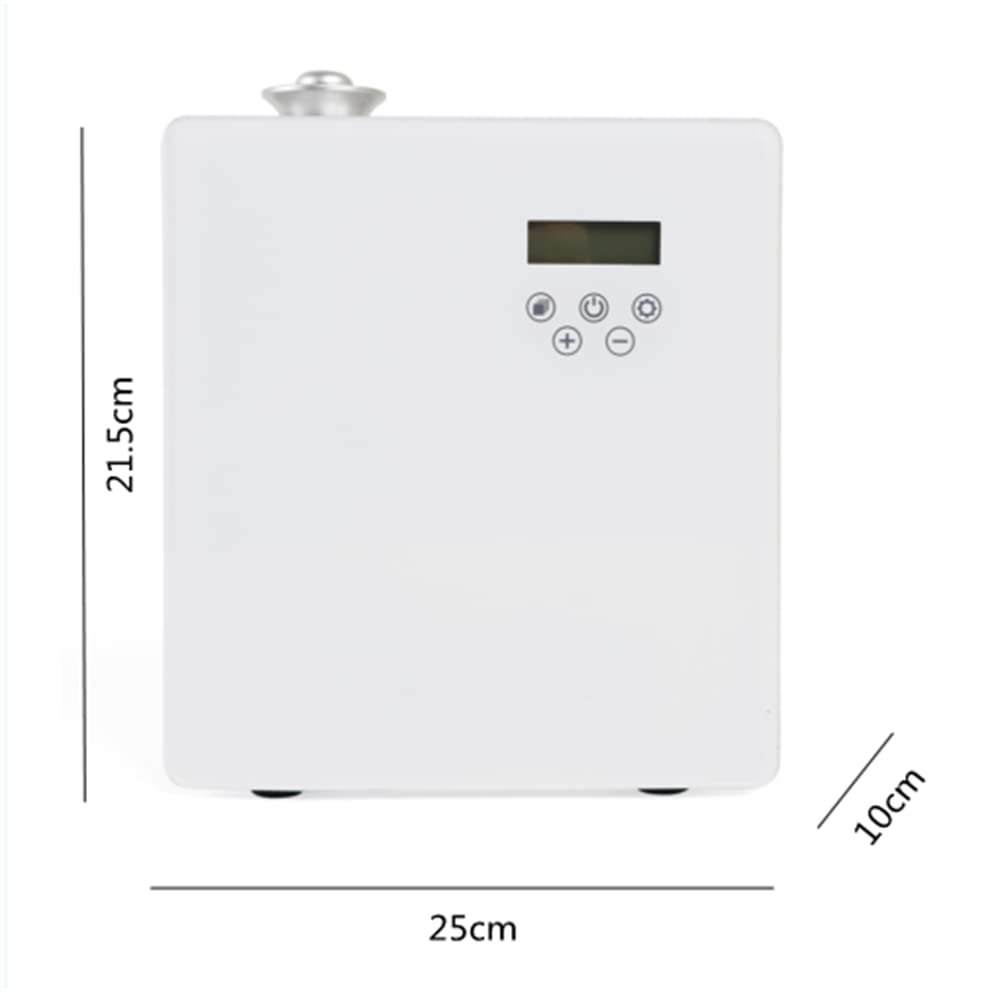 DNYSYSJ 500ml Metal Essential Oil Diffuser - 12V Aromatherapy Scent Machine for Home, Office, Bedroom & Bookstore | White Fragrance Diffuser for Relaxation, Stress Relief & Air Freshening
