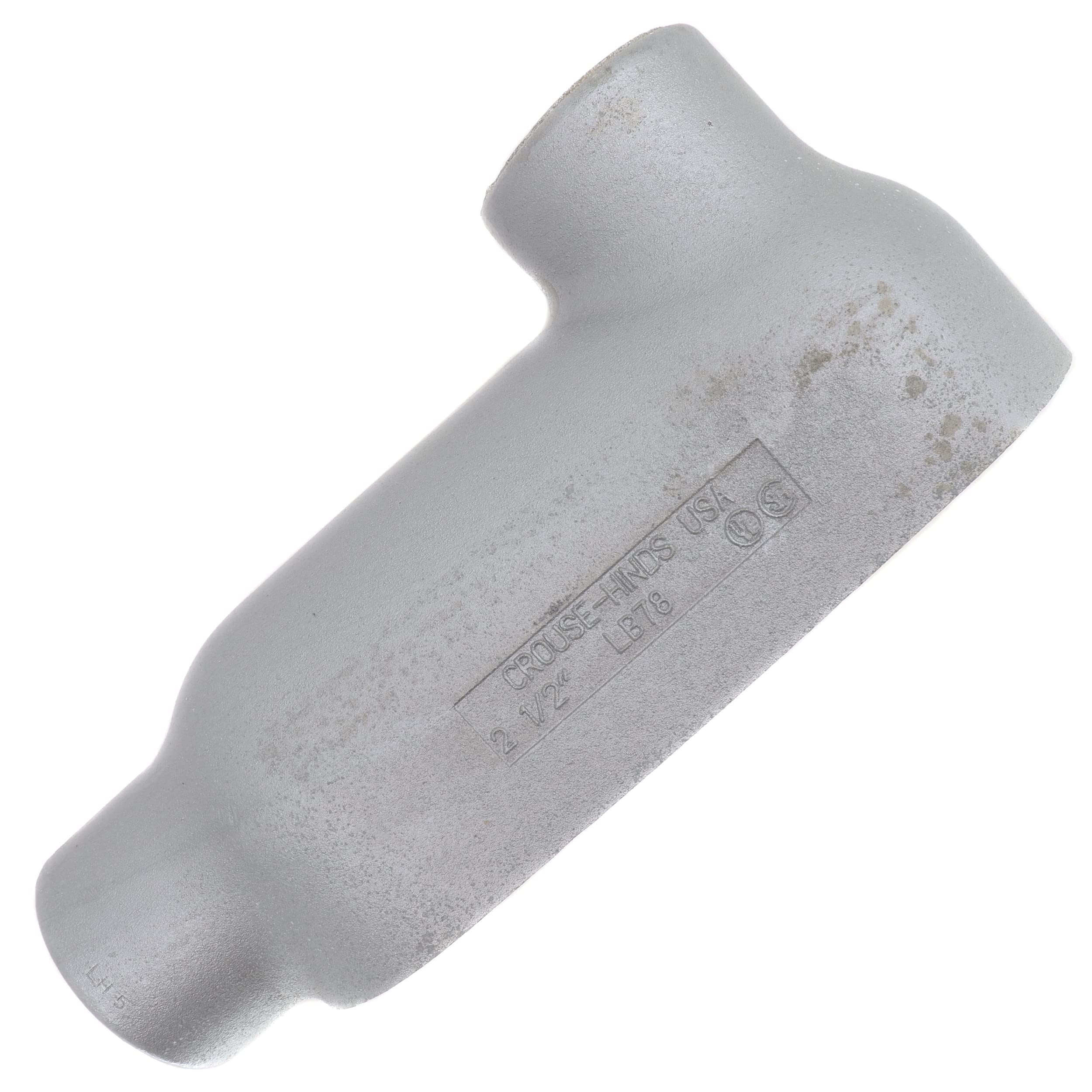 LB78 Cast Iron Rigid Threaded Conduit Body Fitting - Type LB, Form-8, 2-1/2 Inch - Heavy Duty Electrical Conduit Connector for Outdoor & Industrial Wiring Applications