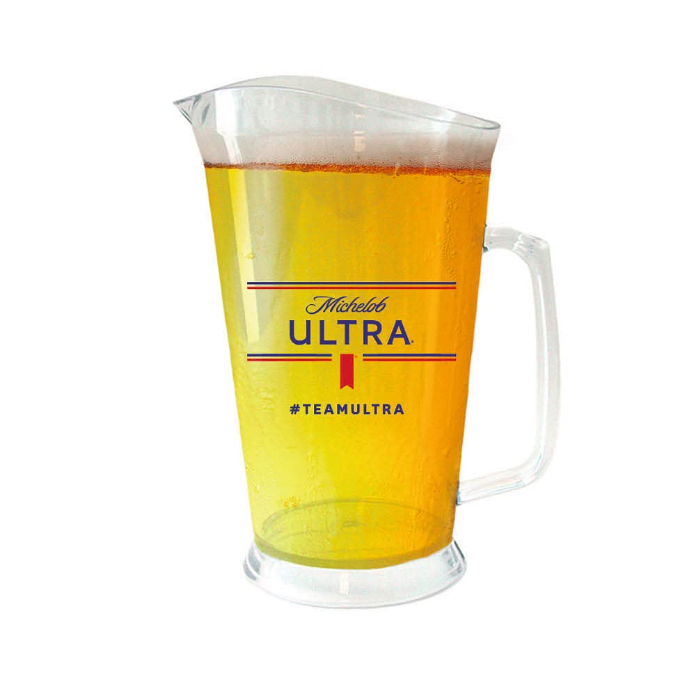 Michelob Beer Pitcher - Premium Glass Pitcher for Draft Beer, Iced Tea & Lemonade - Perfect for Parties, BBQs & Home Bars