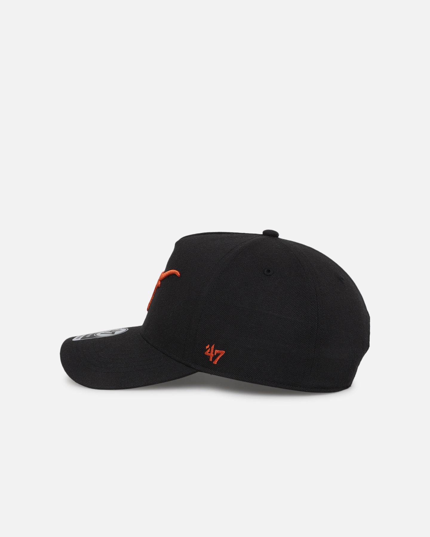 47 Brand Texas Longhorns 47 MVP DT Snapback Black Hat - Adjustable Baseball Cap for Men & Women - Perfect for College Football Games, Tailgating & Casual Wear