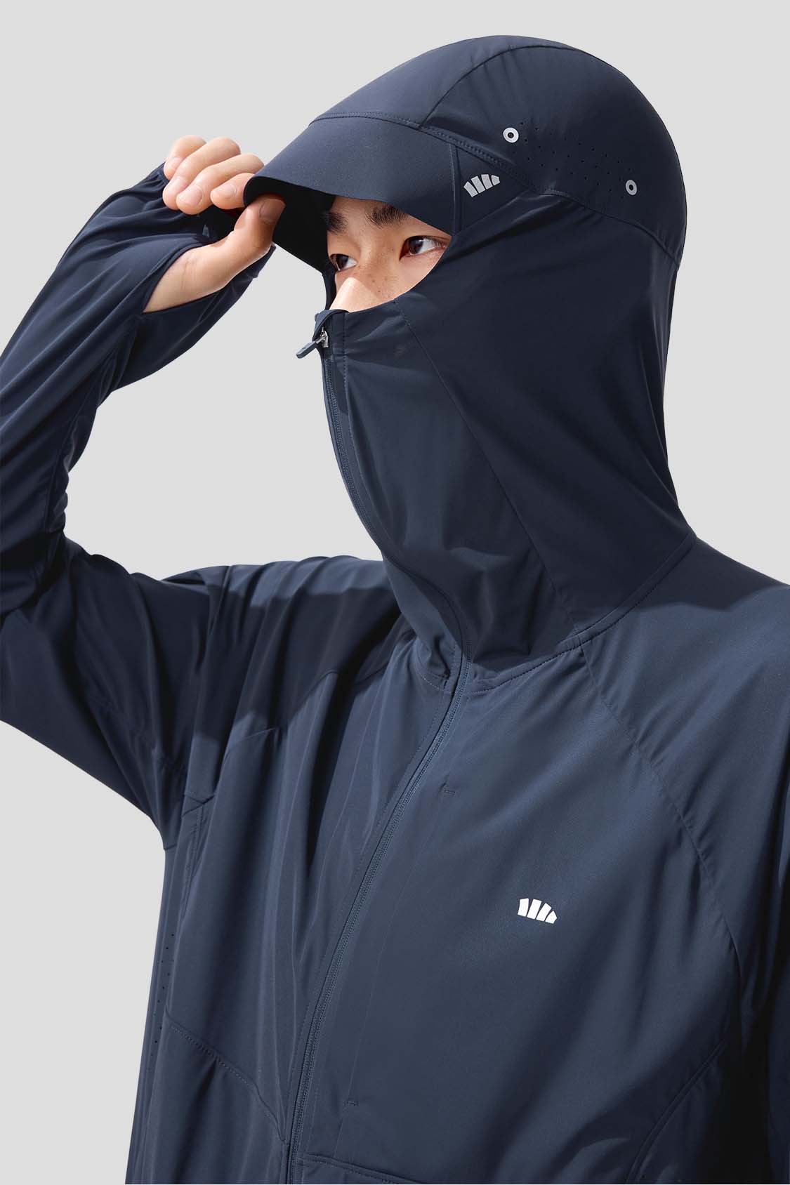 Aero Men's Ultra Light Cooling Sports Sun Jacket UPF100+ - Breathable Sun Protection for Running, Hiking & Outdoor Activities