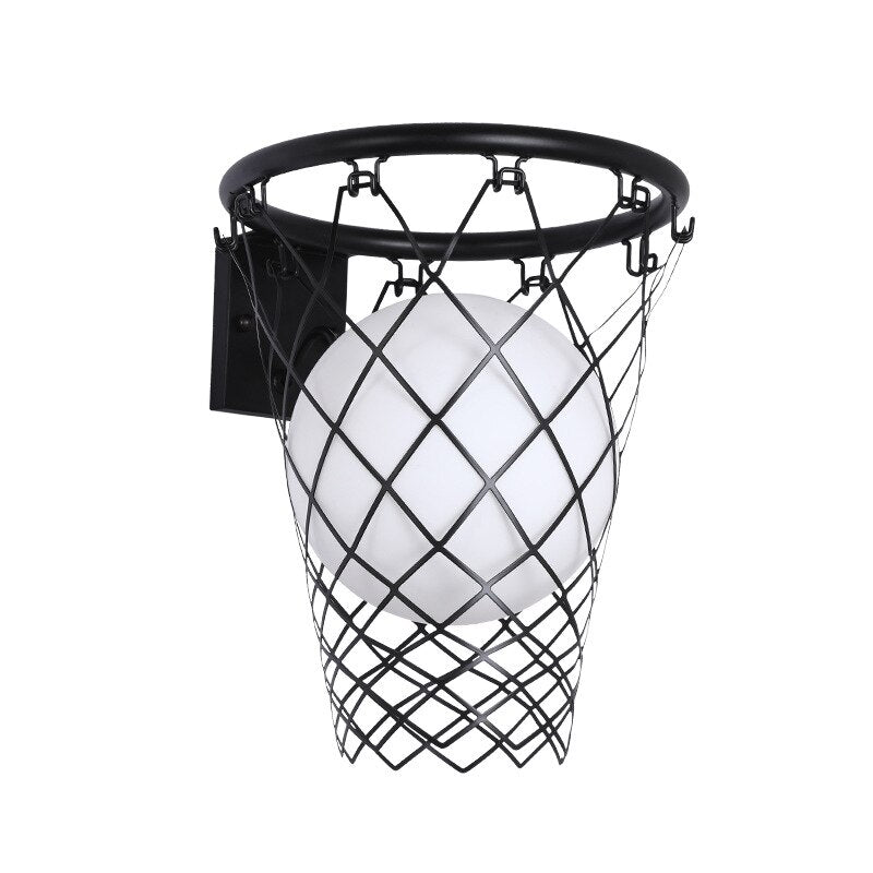 Kids Basketball Wall Light - LED Night Light for Boys & Girls Room Decor - Perfect for Bedroom, Nursery, and Playroom Lighting