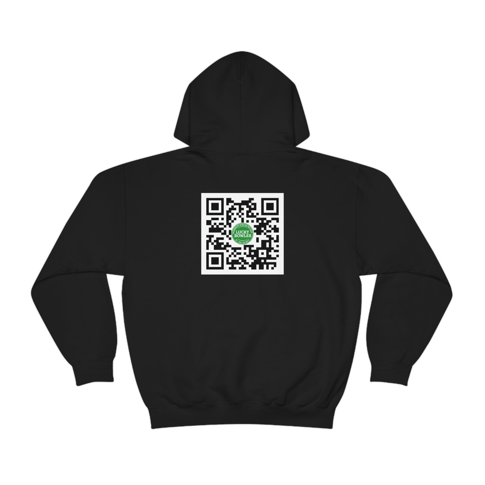 Lucky Hoodie #3 with QR Code - Stylish Unisex Pullover for Men & Women - Perfect for Casual Wear, Street Fashion, and Social Media QR Code Sharing