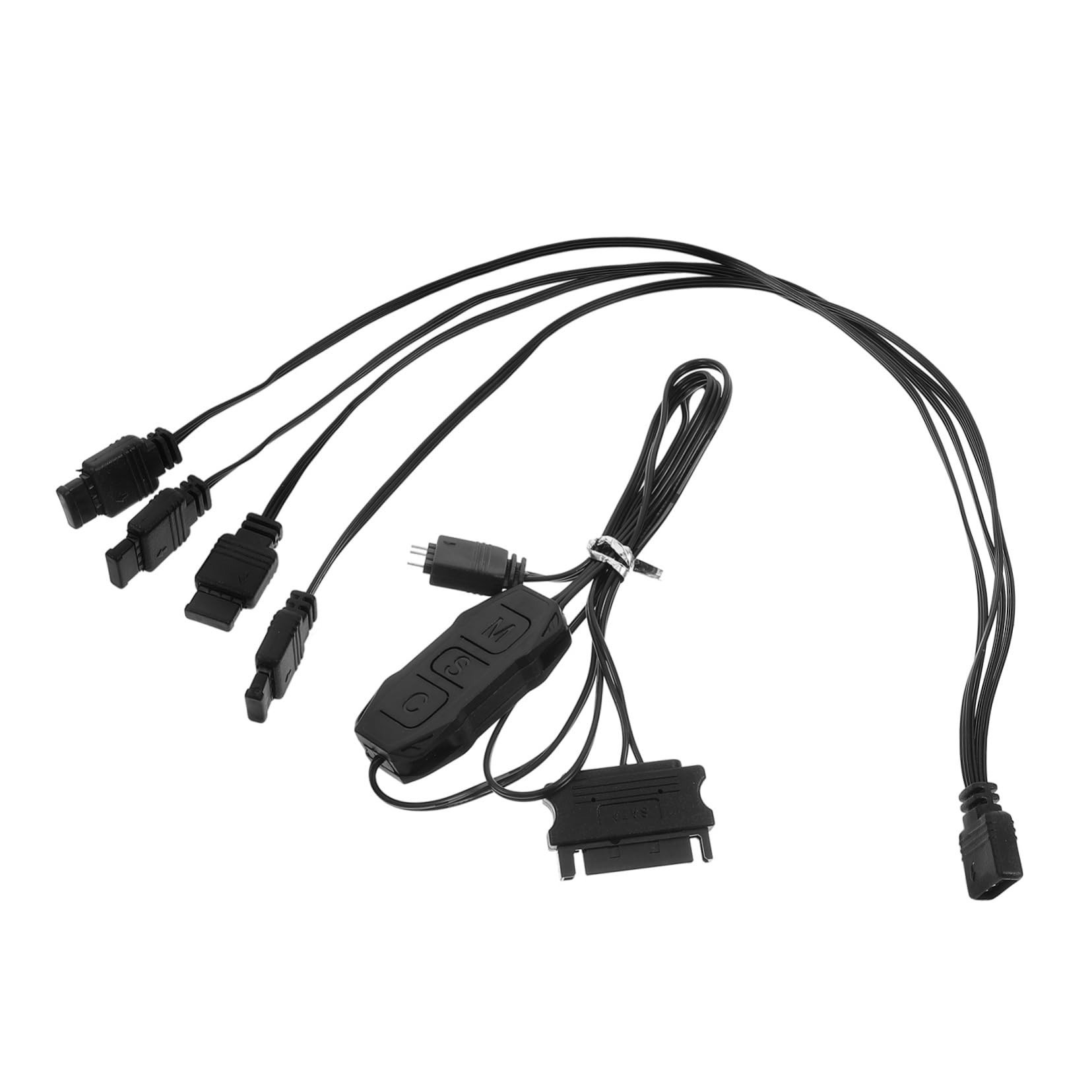 HOMSFOU 2 Sets RGB Lighting System Controller for Desktop Computer Motherboard - PC Gaming RGB Control Panel with Sync Function for Enthusiasts | Perfect for Custom PC Builds, Gaming Setups & DIY Computer Modifications