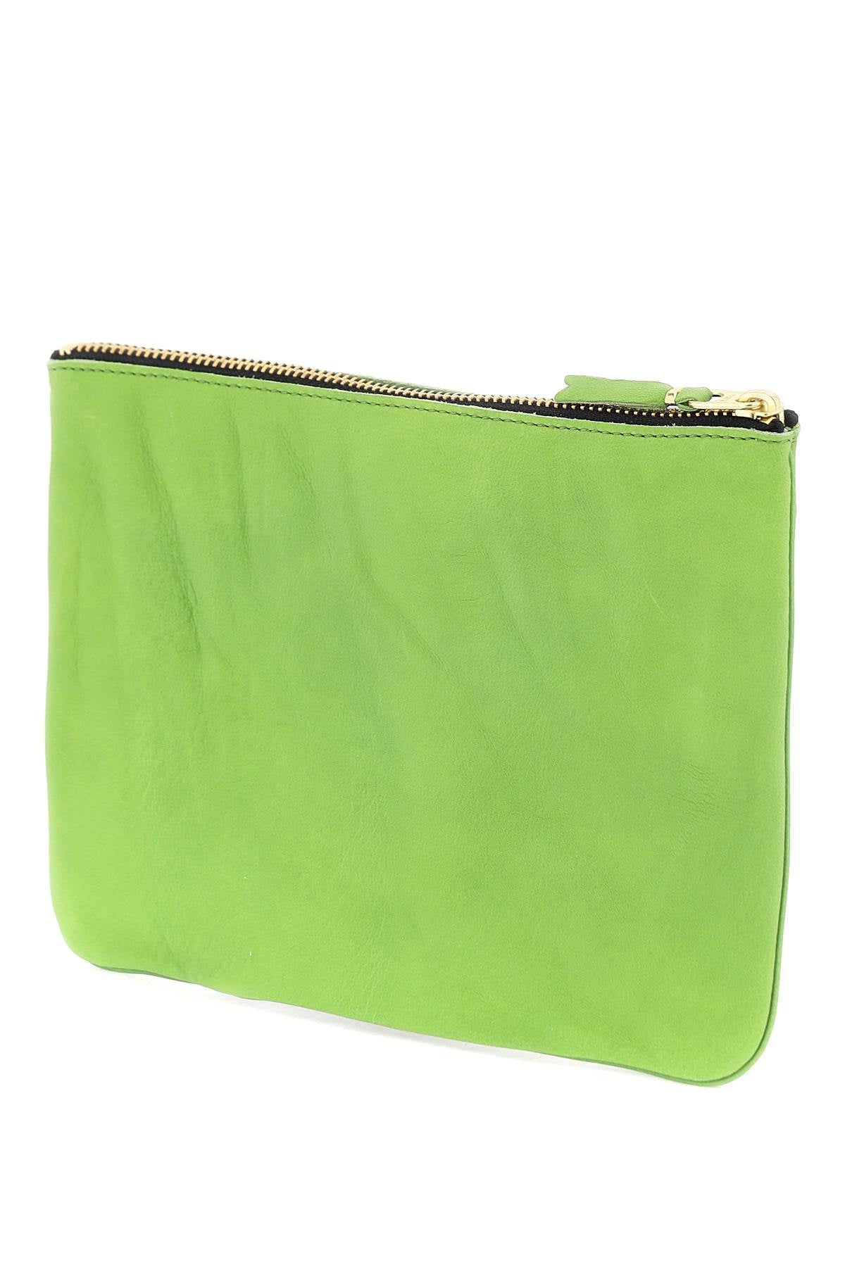 Comme des Garcons Classic Leather Wallet Pouch for Men & Women - Slim RFID Blocking Card Holder for Everyday Use & Travel
