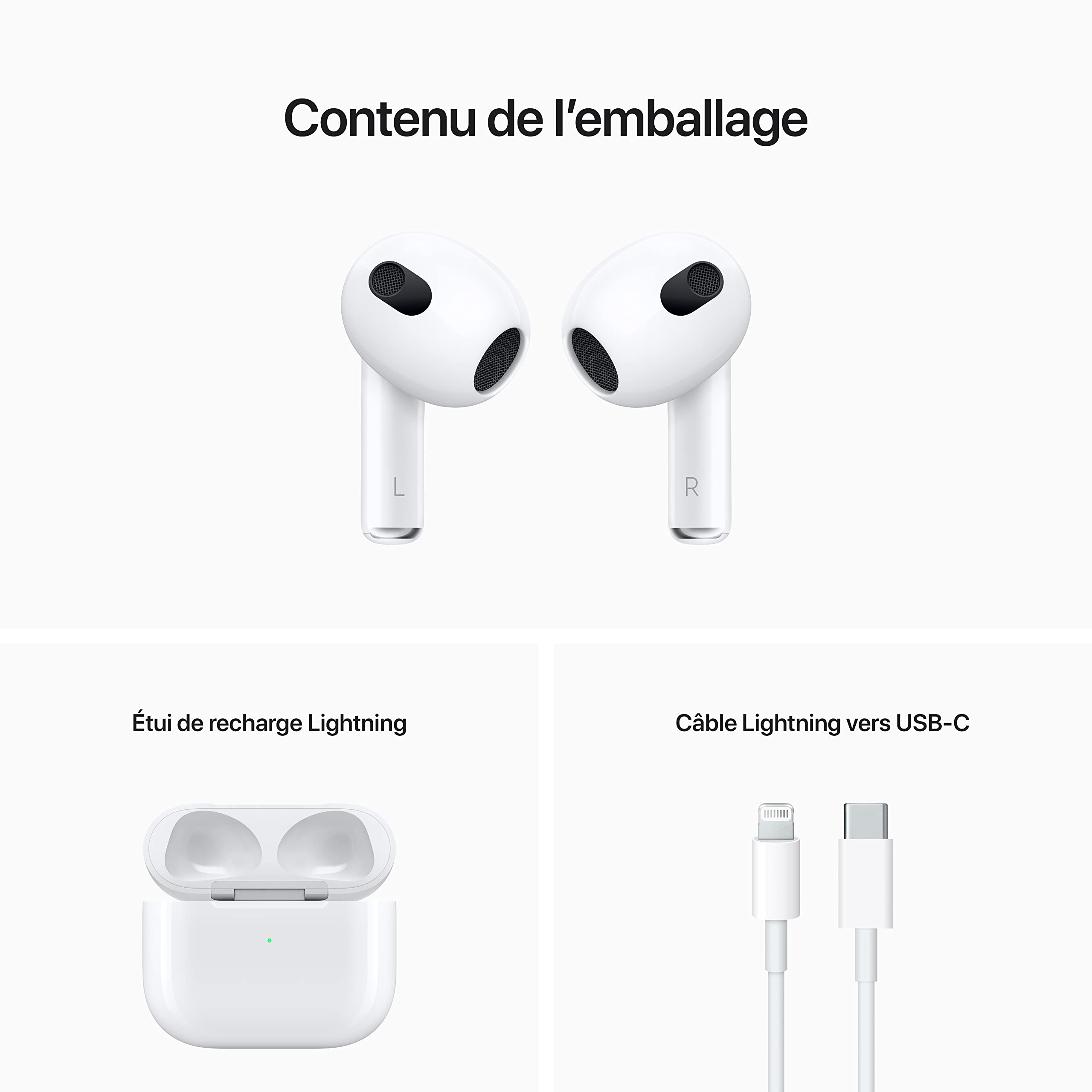 Apple AirPods (3rd Gen) with Lightning Charging Case - Certified Refurbished | Wireless Bluetooth Earbuds for iPhone, iPad & Mac | Perfect for Workouts, Commuting & Hands-Free Calls