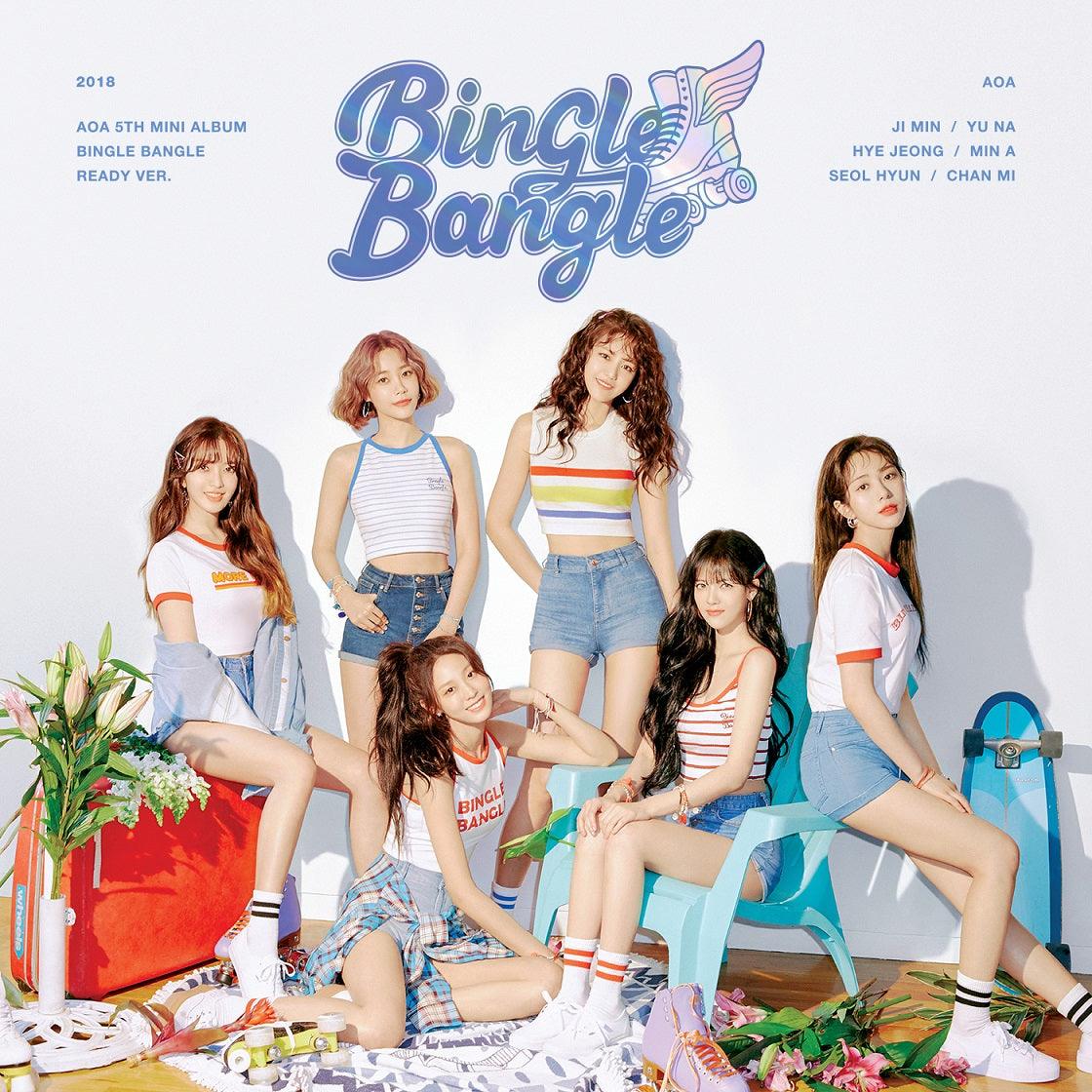 AOA 5TH MINI ALBUM 'BINGLE BANGLE' K-POP CD + Official Poster | Perfect for K-POP Fans, Music Collectors & Gift Giving