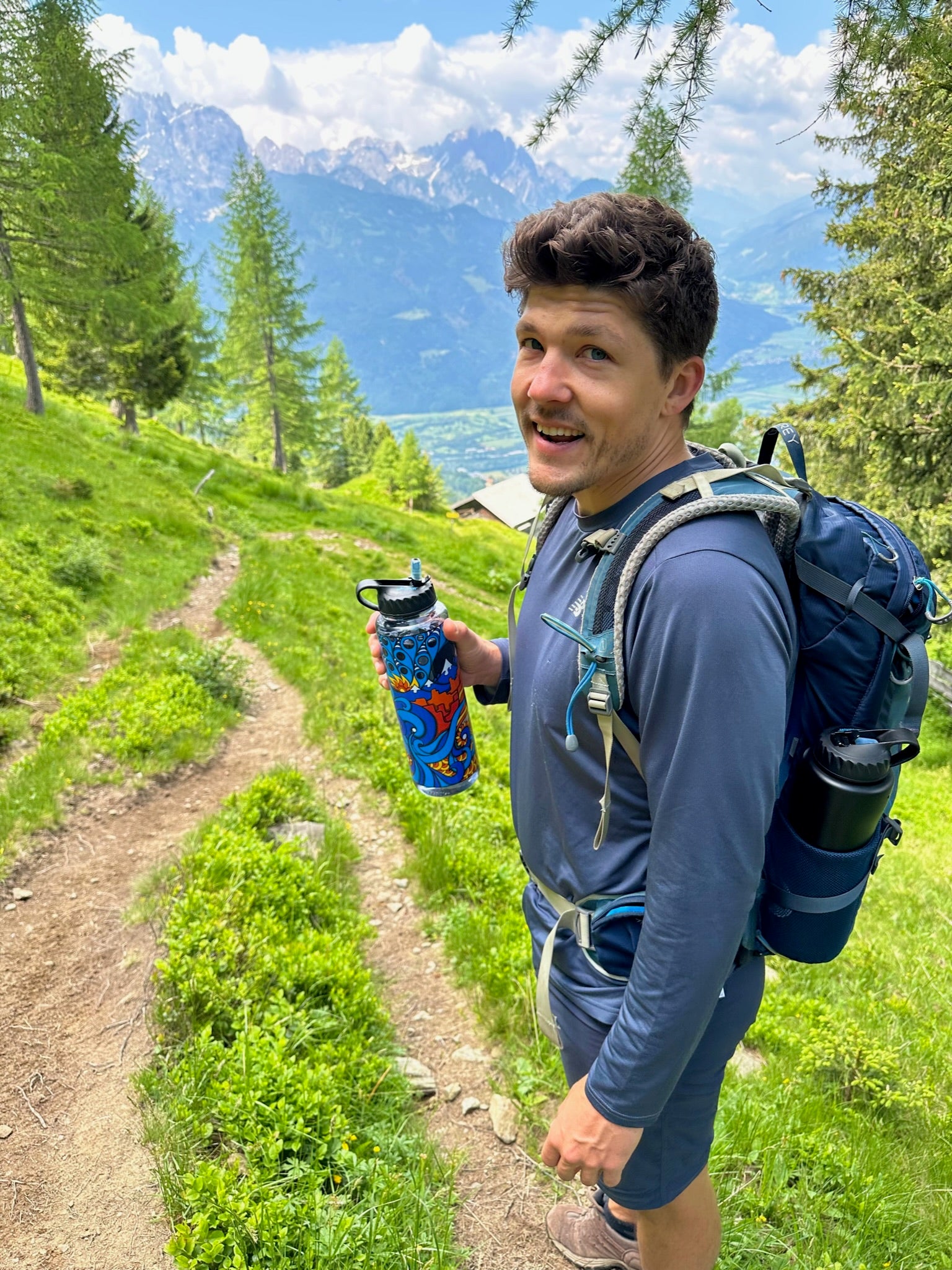 Nalgene OG American Rivers 48oz Water Bottle - BPA-Free, Leak-Proof, Durable for Hiking, Camping & Outdoor Adventures