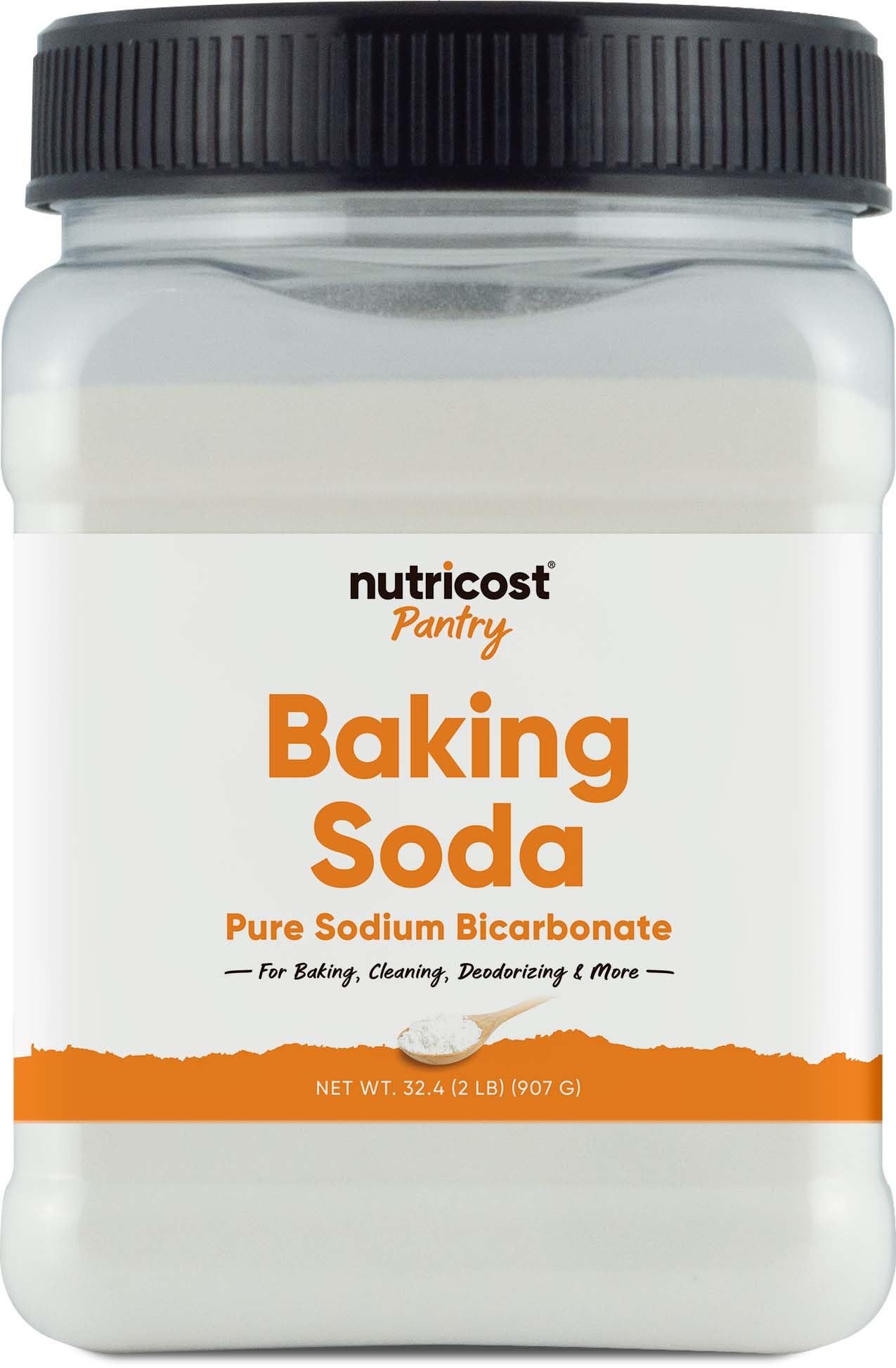 Nutricost Baking Soda 2 LBS - Pure Sodium Bicarbonate for Baking, Cooking, Cleaning & Deodorizing | Multi-Purpose Kitchen & Household Use | Pantry Staple for Baking, Fridge Freshener & Natural Cleaner