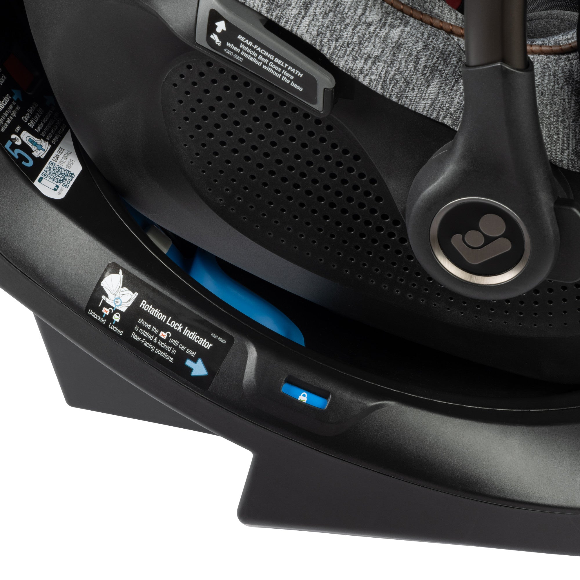 Maxi Cosi Peri 180° Rotating Infant Car Seat with Extra Base - Safe & Convenient Baby Travel Solution for Newborns to Toddlers | Ideal for Cars, SUVs, and Family Road Trips