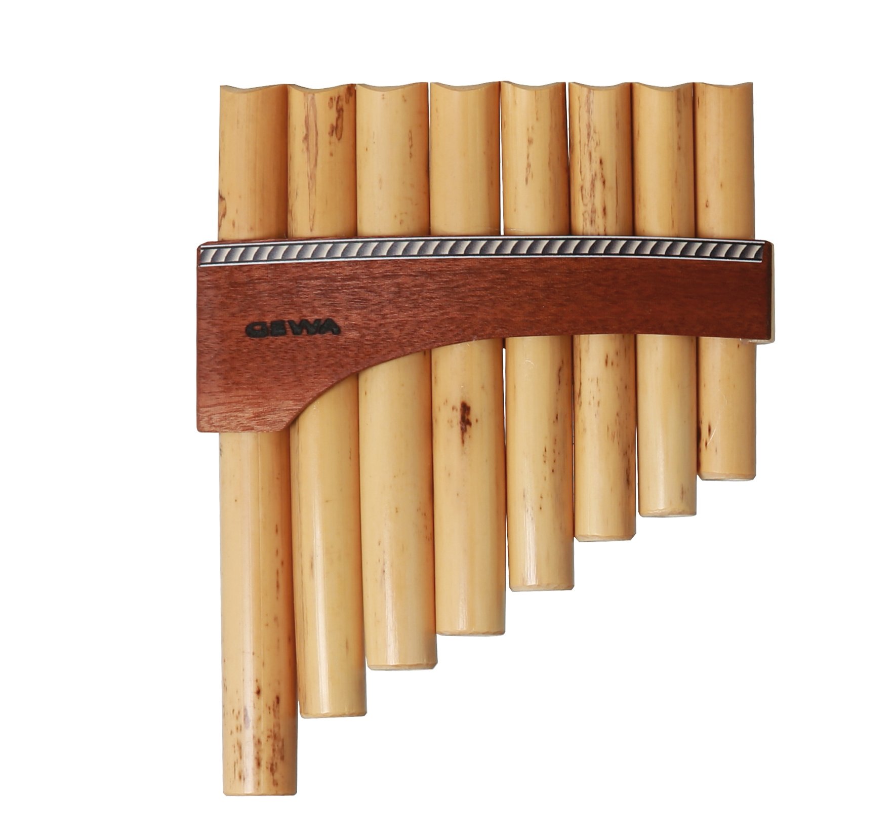 PURE GEWA 700255 Professional Pan Flute - Natural Wooden Panpipe Instrument for Beginners & Musicians | Perfect for Folk Music, Meditation & Live Performances