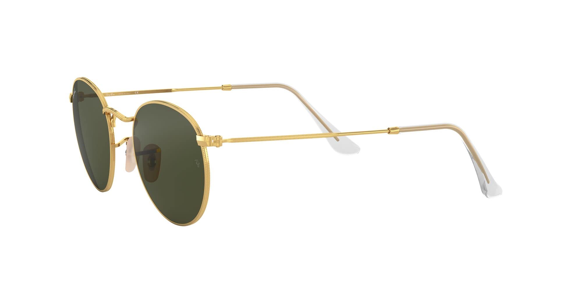 Ray-Ban RB3447 Round Metal Sunglasses for Men & Women - Classic Retro Polarized UV Protection Shades for Driving, Beach & Outdoor Activities