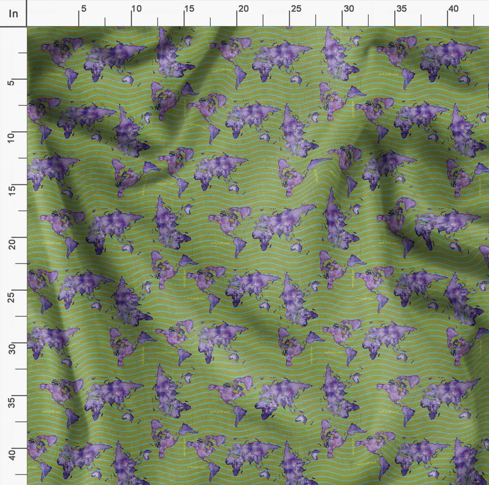 Soimoi Moss Green Georgette Fabric by The Yard - 42