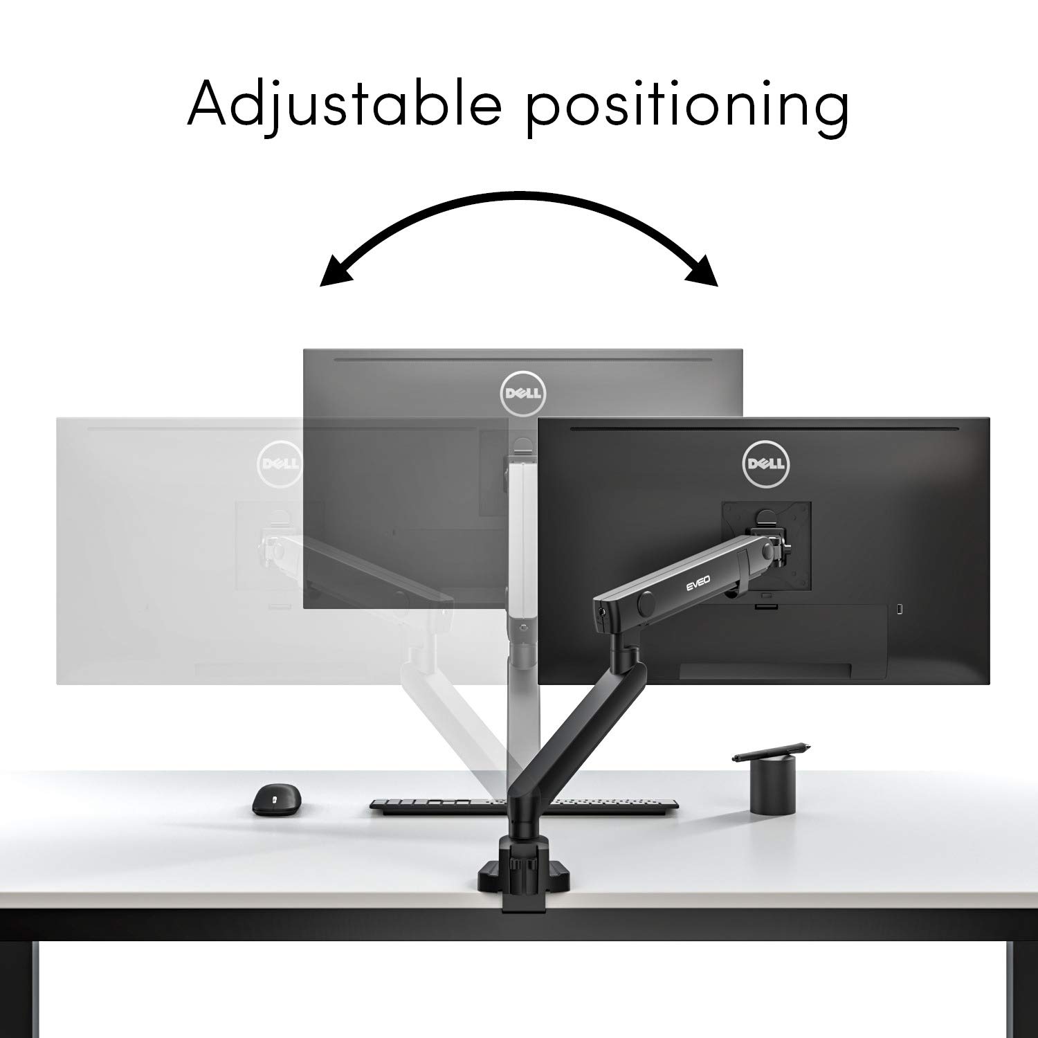 EVEO Premium Single Monitor Arm Mount for 14
