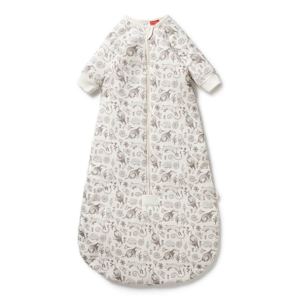 Organic Cotton Long Sleeve Sleeping Bag for Babies - 3.5 TOG Warm & Breathable - Perfect for Nursery, Travel & Outdoor Adventures