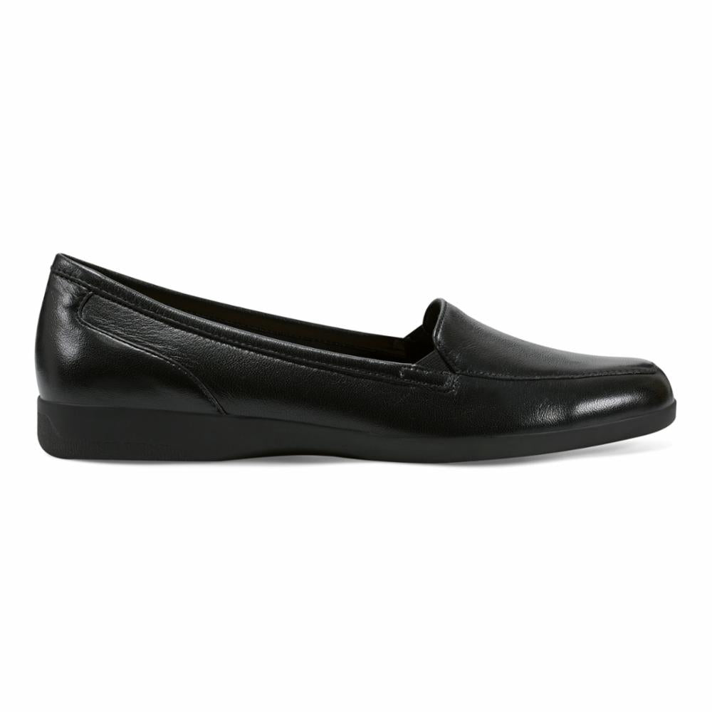 Easy Spirit Women's Devitt Black M Walking Shoes - Comfortable Slip-On Sneakers for Women | Perfect for Work, Travel & Everyday Wear