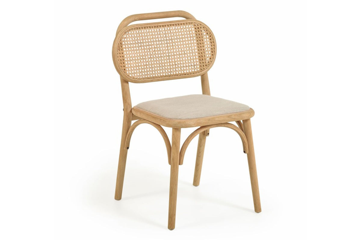 Como Dora Chair - Modern Accent Chair for Living Room, Bedroom & Office - Stylish Upholstered Armchair with Wooden Legs - Perfect for Reading, Relaxing & Home Decor