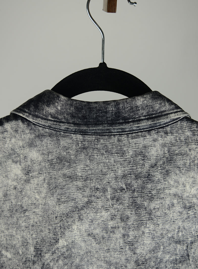 Balenciaga Oversize Silver Shirt Size 46 | Luxury Streetwear for Men | Perfect for Casual Outings & Night Events