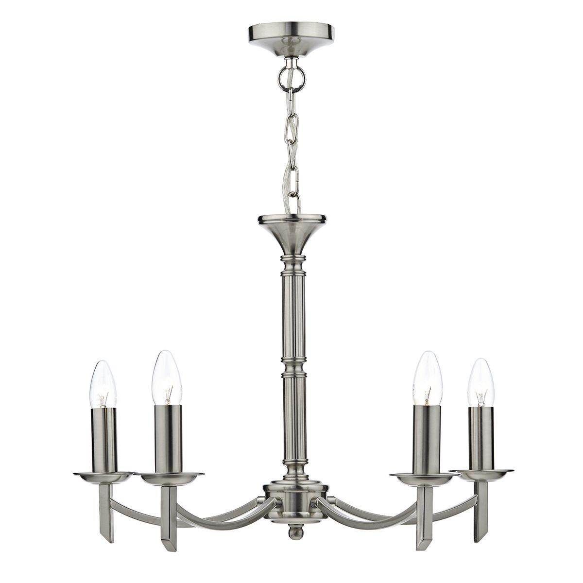 Ambassador 5/8Lt Dual Mount Light Fixture - Antique Brass & Satin Chrome Finish for Ceiling or Wall Lighting - Perfect for Living Room, Bedroom, or Hallway Decor