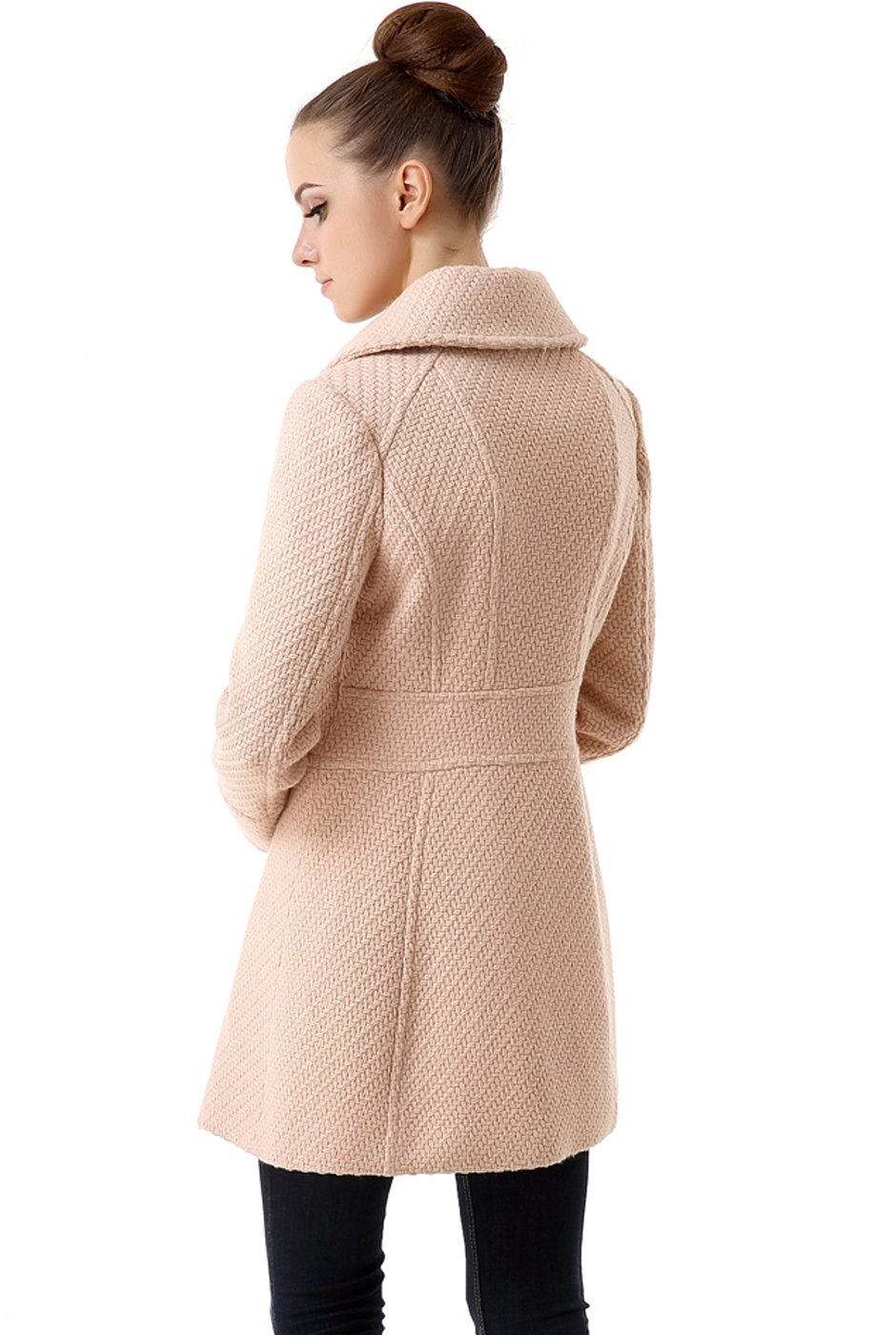 BGSD Women's Lorelei Boucle Wool Blend Walking Coat - Warm Winter Trench Coat for Casual Outings, Work & Travel