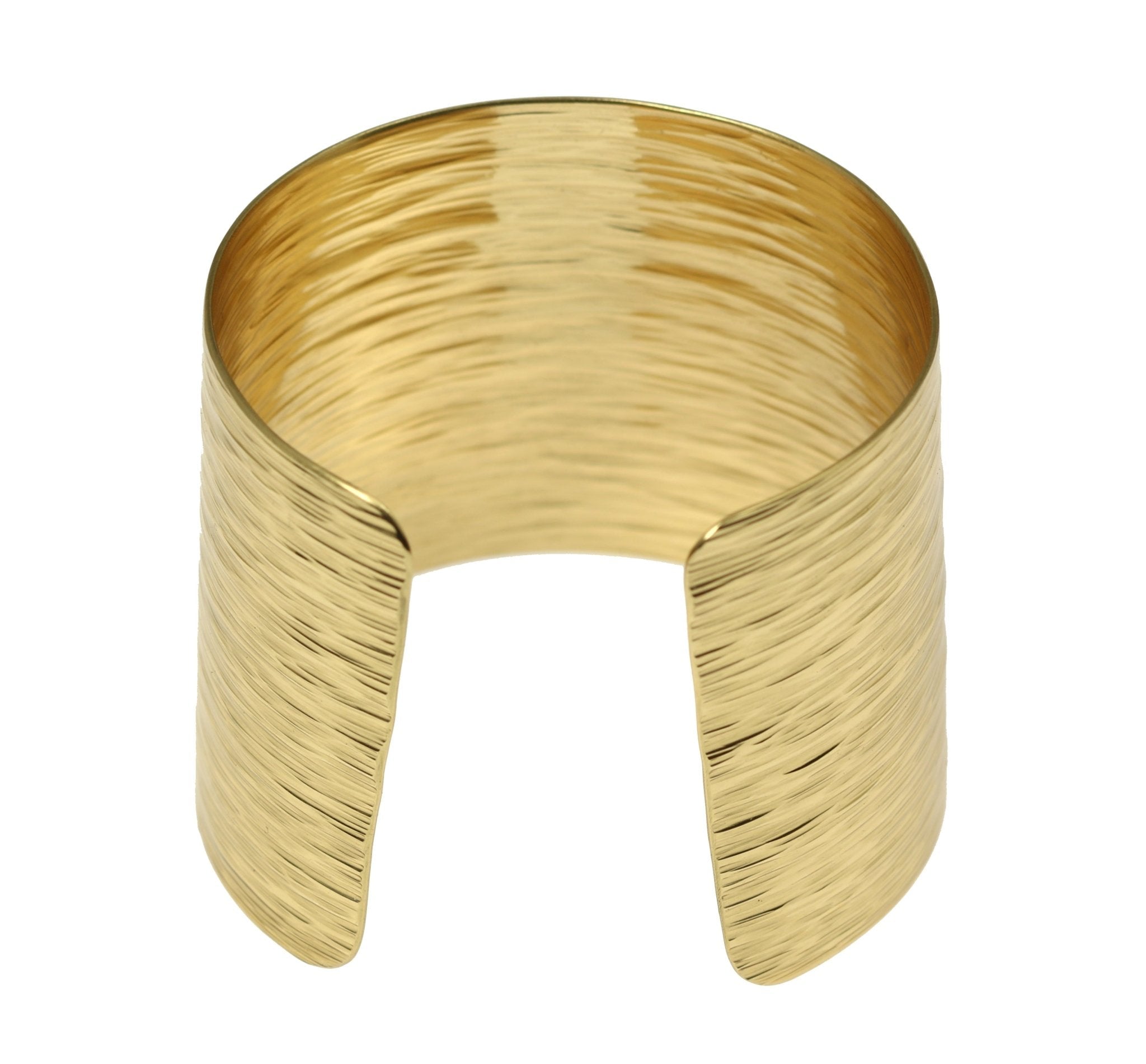 Nu Gold Brass Bark Cuff Bracelet - Vintage Tree Bark Texture Bangle for Women - Perfect for Boho, Festival, and Everyday Wear