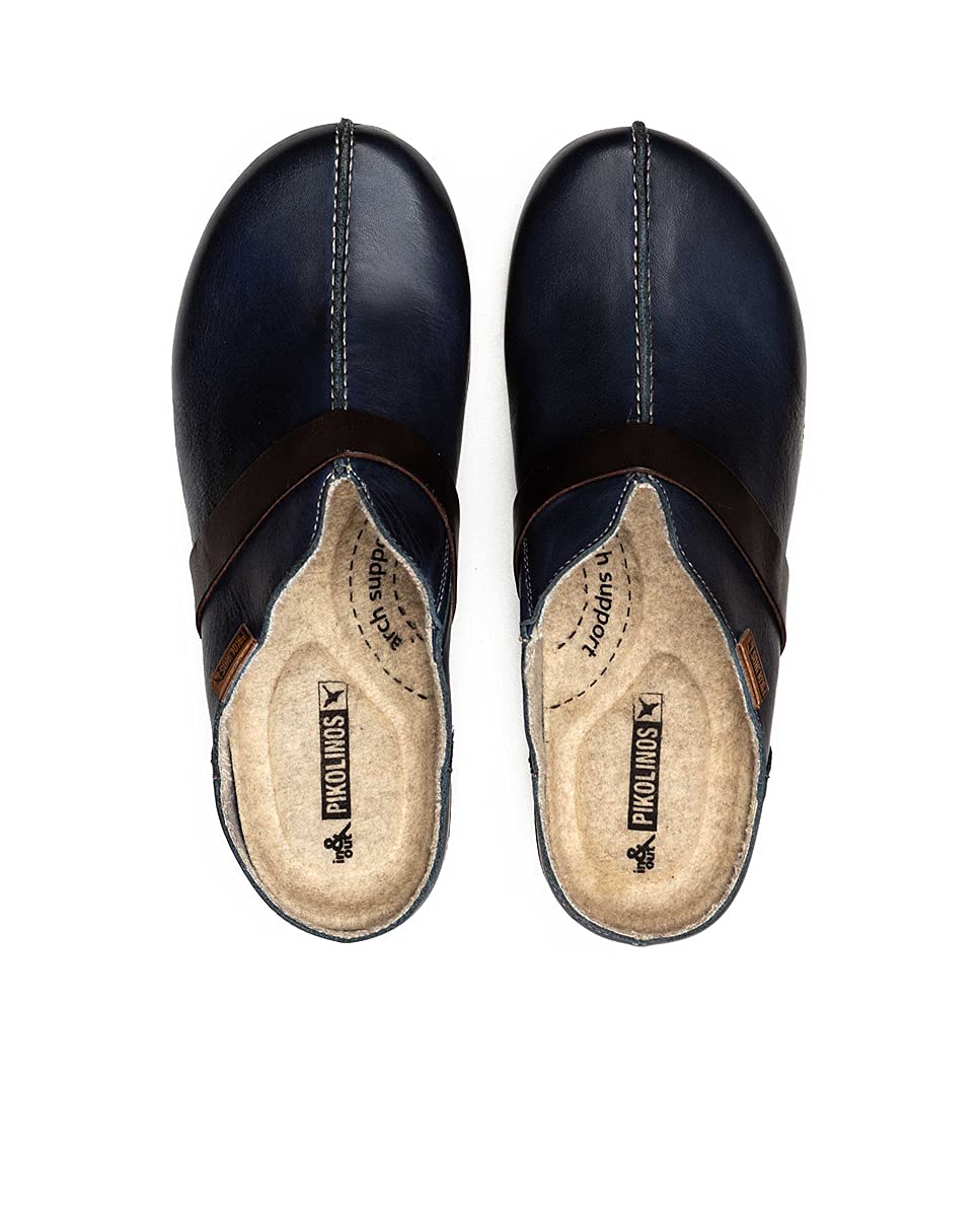 PIKOLINOS Women's Leather Clogs Granada - Comfortable Slip-On Shoes for Casual Wear, Walking & Outdoor Activities