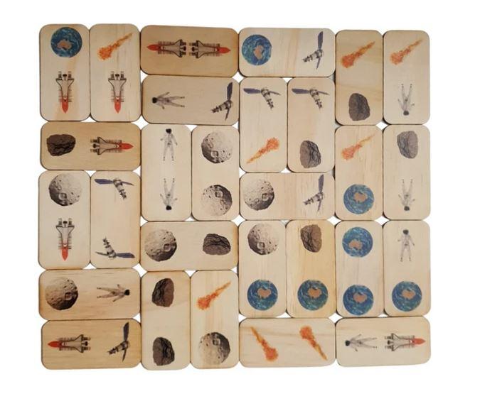 Premium Wooden Domino Set - Classic 28-Piece Game for Family Fun, Kids, and Adults - Perfect for Game Nights, Parties, and Educational Play