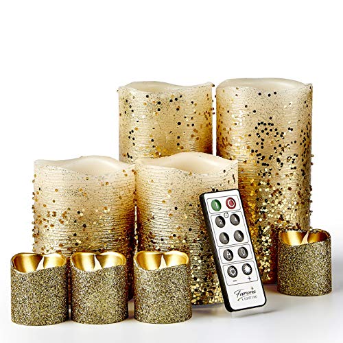Gold Glittery