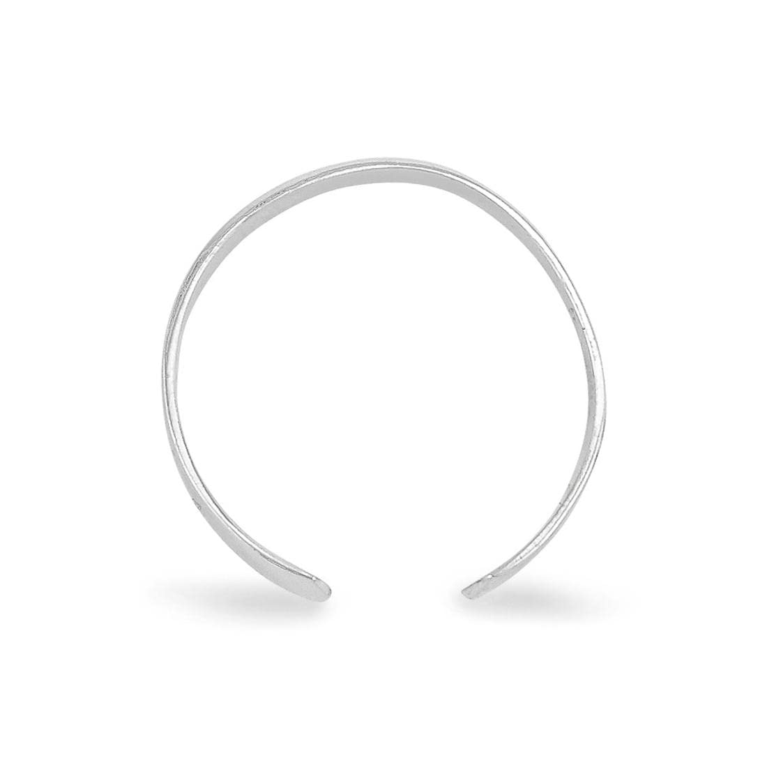 14K White Gold Toe Ring for Women - Elegant & Comfortable Foot Jewelry - Perfect for Beach, Summer & Pedicure Occasions