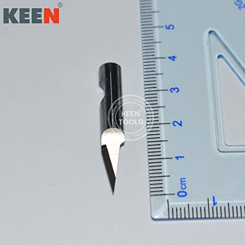 5-Piece Tungsten Carbide Round Edge 6mm Oscillating Blades Set for ZUND, COMELZ, ATOM - Perfect for Cutting Cardboard, Rubber & Foam - Ideal for Crafting, Packaging & DIY Projects