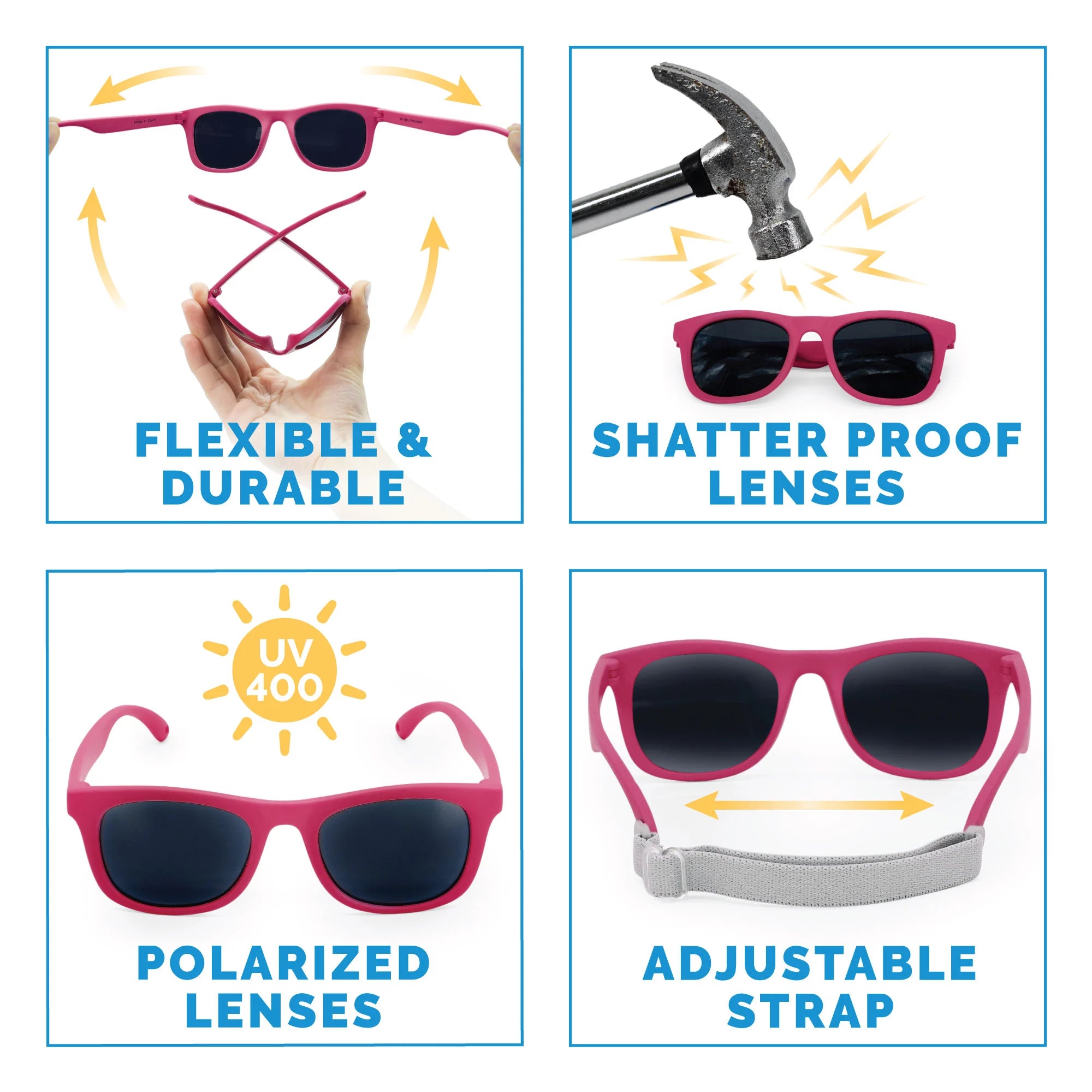 Jan & Jul Orchid Urban Xplorer Polarized Sunglasses for Women & Men – UV Protection, Lightweight & Stylish for Outdoor Activities, Driving, and Travel