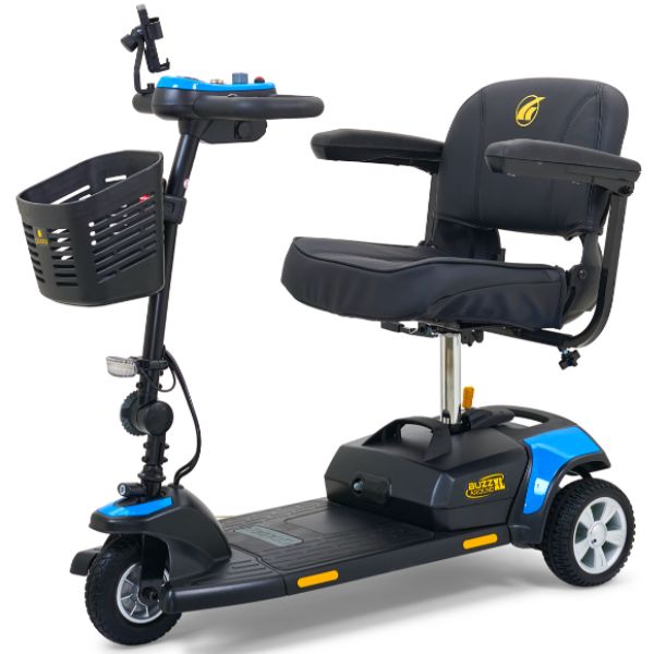 Golden Technologies Buzzaround XL 3-Wheel Mobility Scooter - Lightweight & Portable Electric Scooter for Adults & Seniors - Ideal for Shopping, Travel & Outdoor Activities