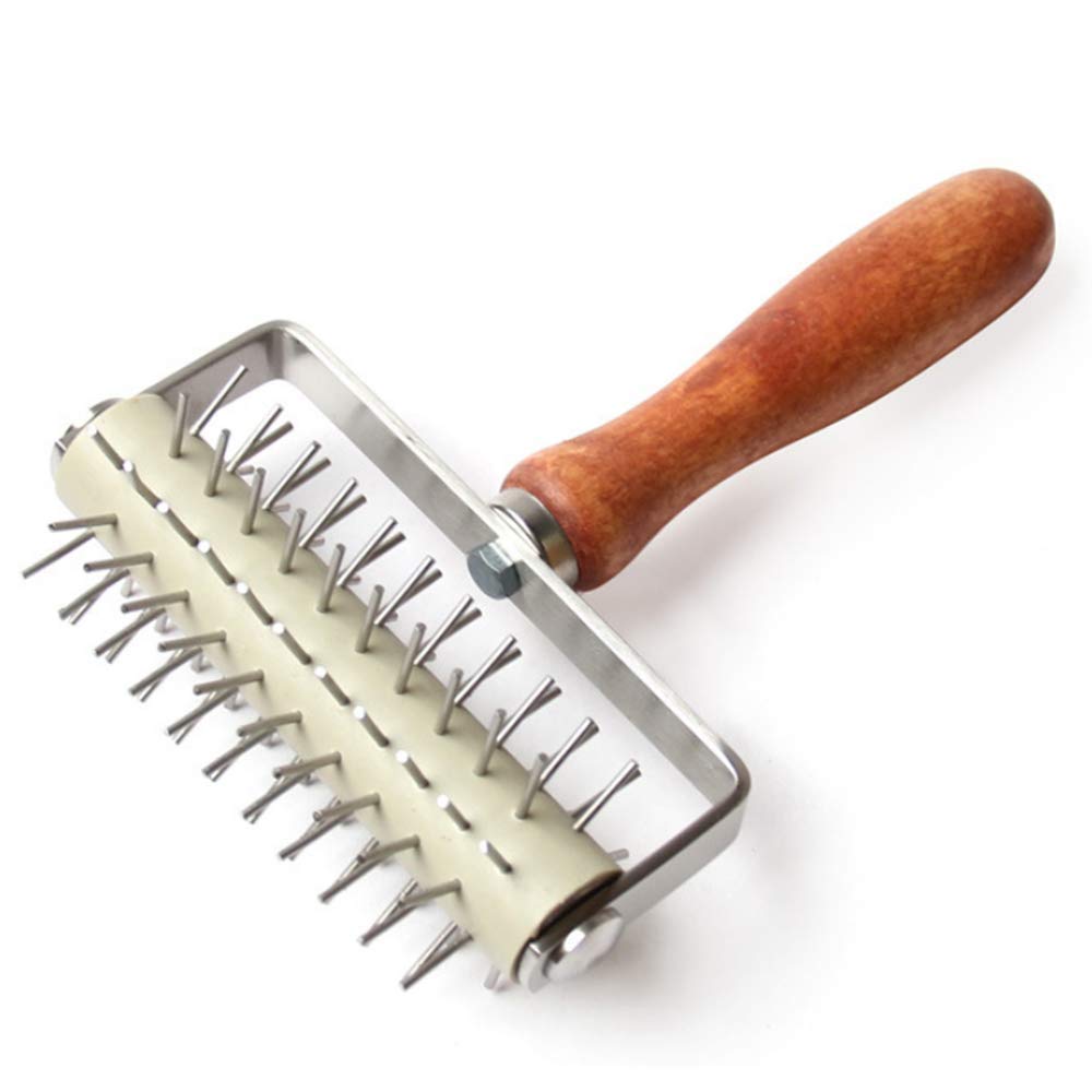 Stainless Steel Pizza Dough Docker - Professional Needle Roller & Dough Puncher for Perfect Homemade Pizza Crust | Ideal for Restaurants, Bakeries & Home Cooking