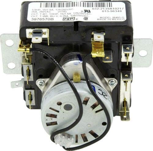 GLOB PRO SOLUTIONS - Dryer Timer 3976570 Replacement Part for Whirlpool, Maytag, Kenmore Dryers - Fix No Heat or No Start Issues - Perfect for Home Laundry Room Appliance Repair
