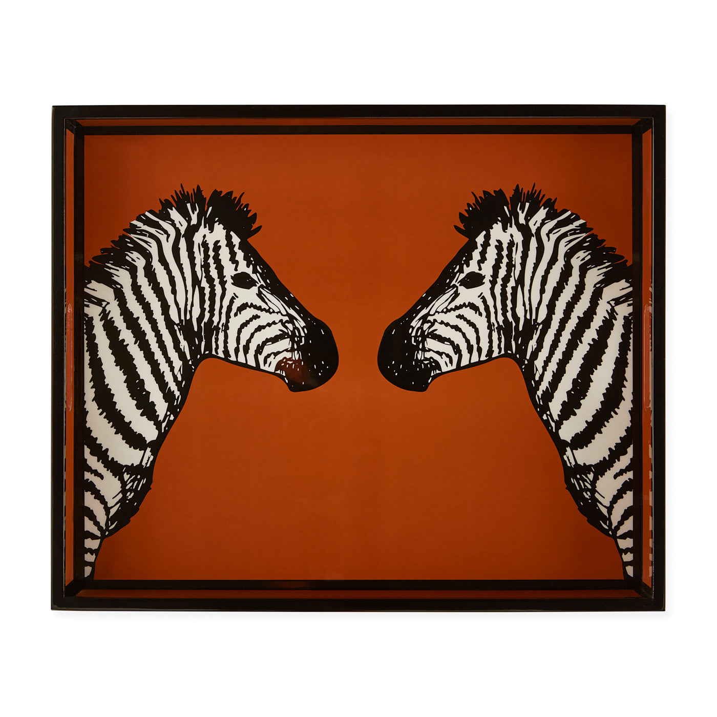 Stylish Zebra Print Lacquer Tray for Home Decor - Perfect for Jewelry, Keys & Makeup Organization | Elegant Bathroom & Vanity Accessory