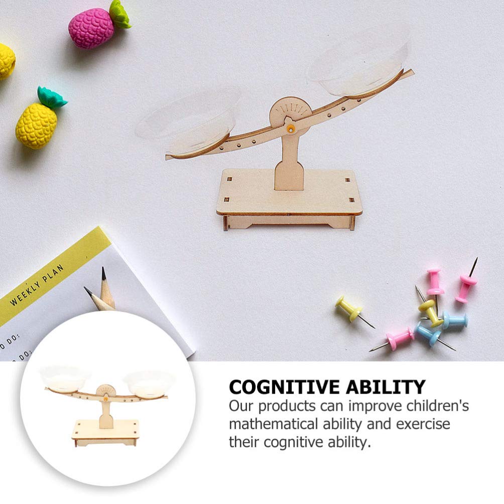 Baluue Wooden Balance Scale Toy for Kids - Math Learning & Educational STEM Toy for Preschoolers | Develops Early Math Skills, Measurement & Fine Motor Skills | Perfect for Classroom, Homeschool & Playroom Learning Activities