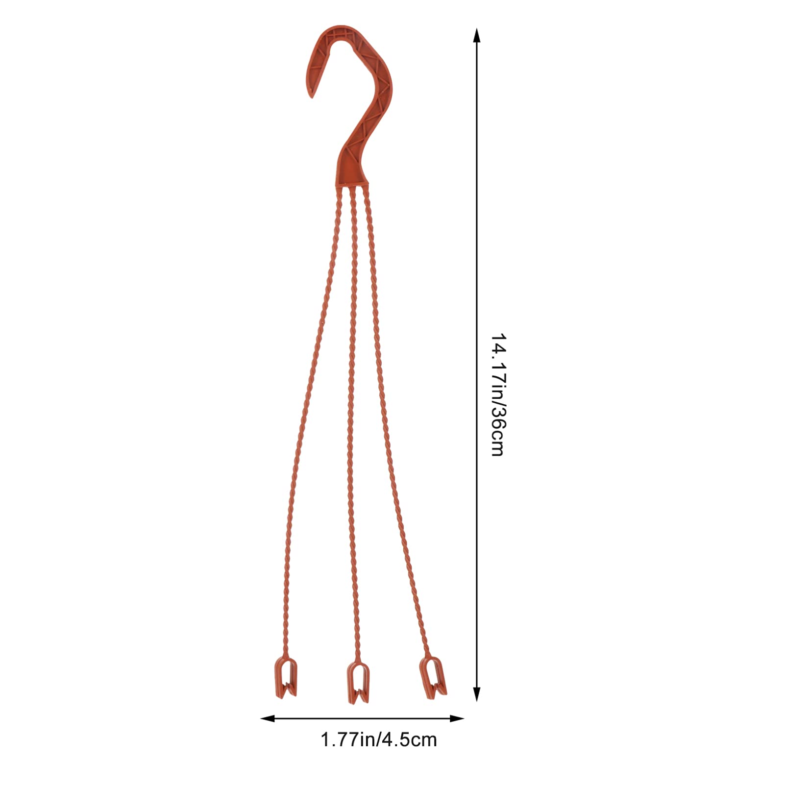 50-Pack Heavy Duty Plastic Hanging Hooks for Plants - Cabilock Garden & Indoor Pot Hangers, Flower Stand Hooks, Wall Mount Plant Holders - Perfect for Balcony, Patio, Home Decor and Vertical Gardening