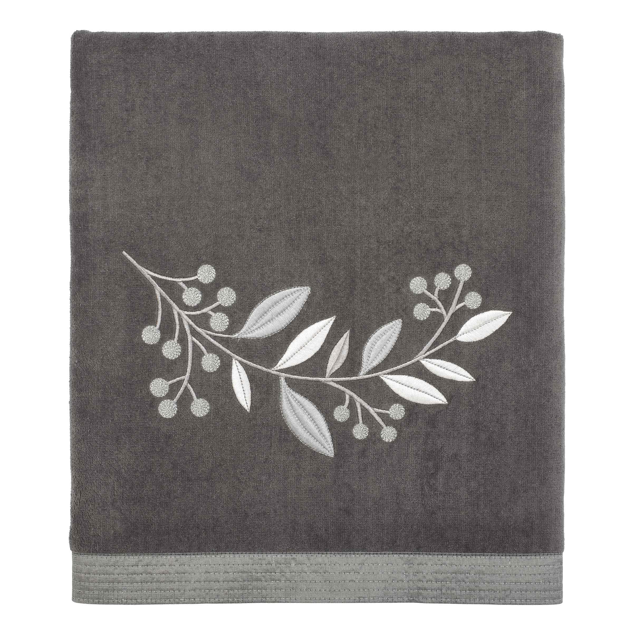 Avanti Linens Madison Bath Towel Set - Super Soft & Absorbent 100% Cotton Bath Towels for Spa, Gym & Luxury Home Use - Granite Color