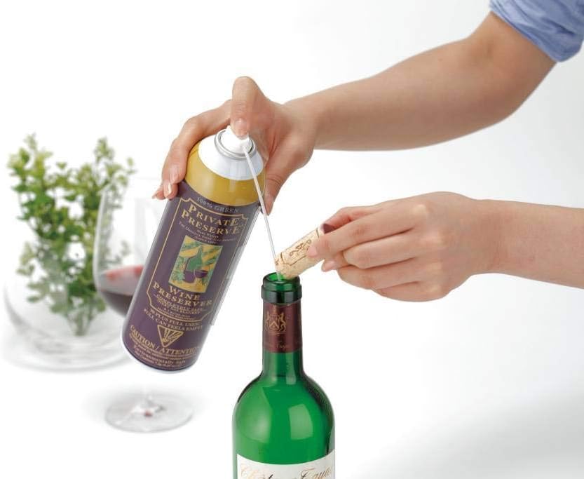 Premium Wine Preservation System with 100% Green Gas - Extends Freshness for Wine, Port, Sake, Cognac, Whiskey & Fine Oils (12-Pack Case) | Ideal for Home Bars, Restaurants & Wine Collectors