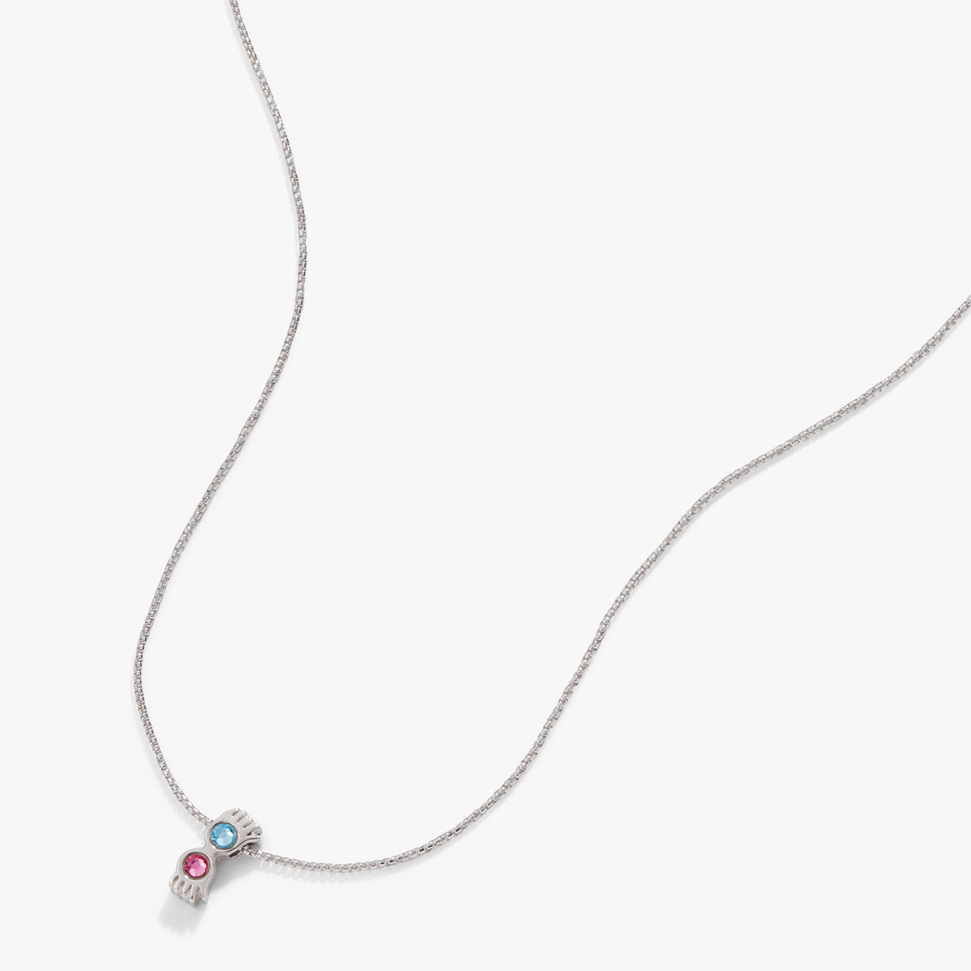 Harry Potter™ Luna Lovegood Necklace - Sterling Silver Pendant with Spectrespecs Charm - Perfect for Cosplay, Gift Giving & Wizarding World Fans