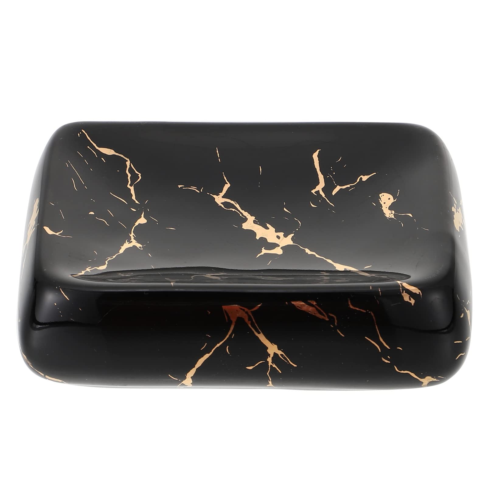 Ceramic Soap Holder with Drainage - Elegant Bathroom Soap Dish for Countertop, Sink, or Shower - Soap Storage Box & Tray for Home, Spa, and Guest Bath Decor
