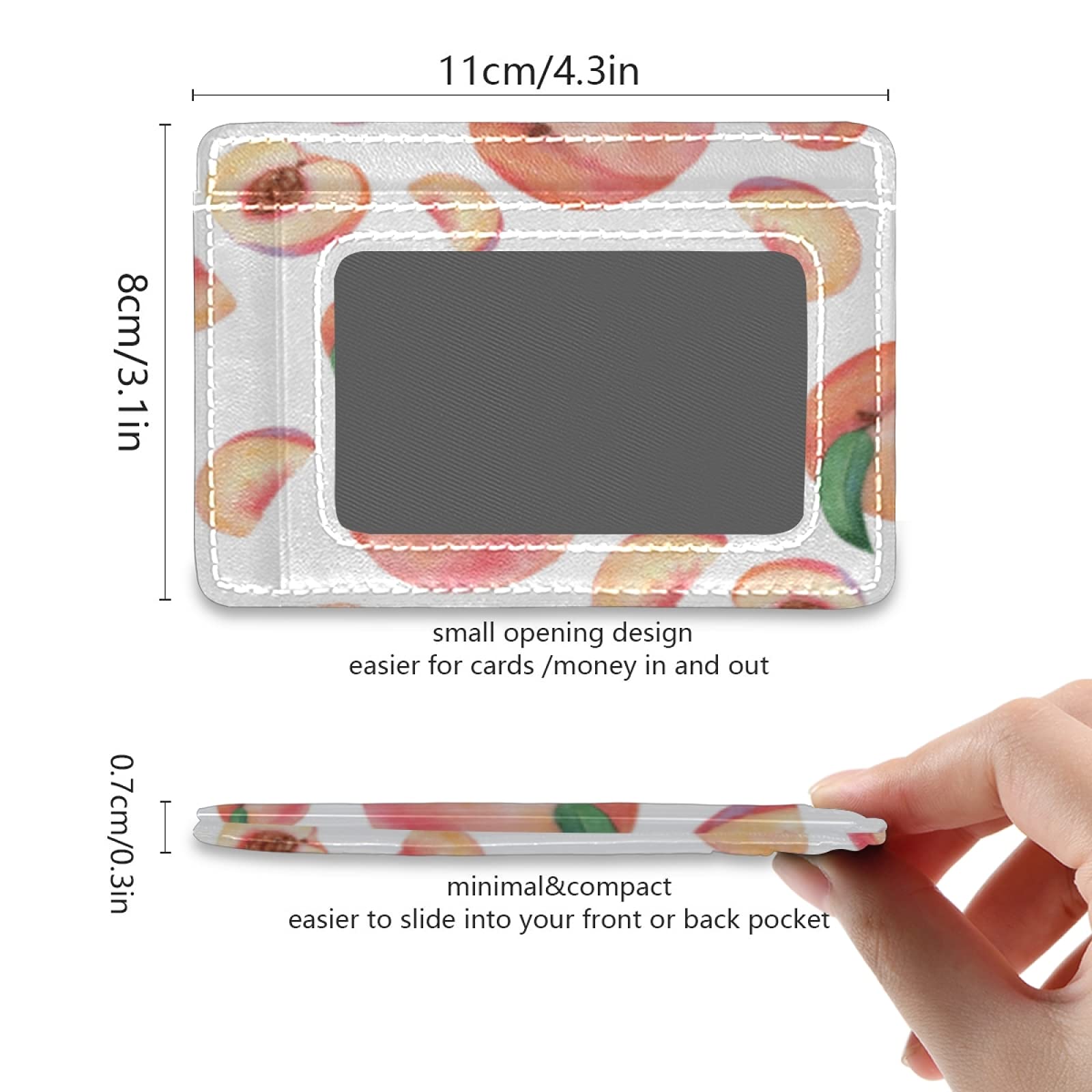Susiyo Minimalist RFID Blocking Card Wallet - Slim PU Leather Front Pocket Wallet for Men & Women | Perfect for Travel, Work & Everyday Use