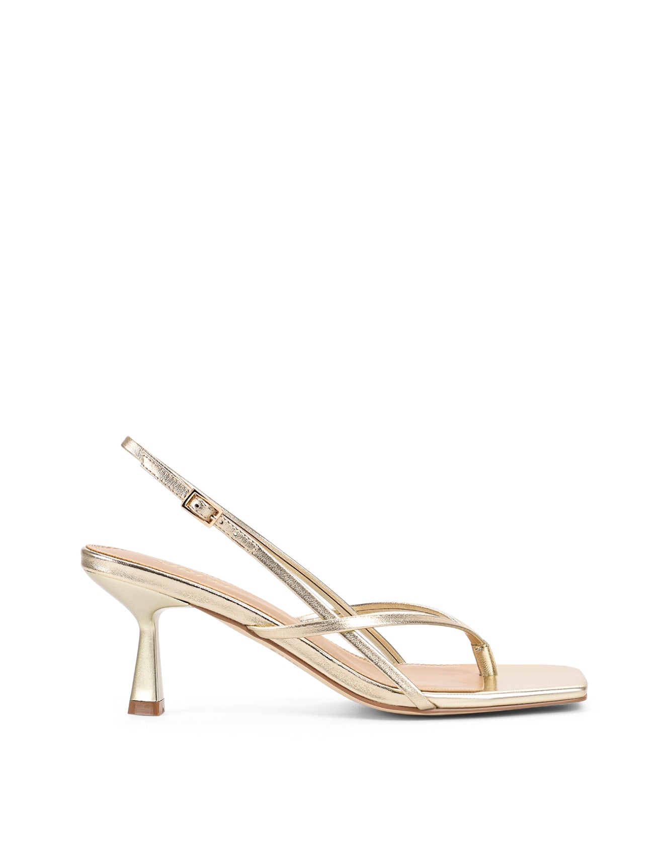 Santorini Strappy Thong Sandals - Gold Metallic Leather Sandals for Women | Perfect for Beach Vacations, Summer Outfits & Casual Wear