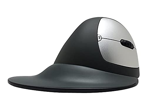 Goldtouch KOV-GSV-RMW Wireless Semi-Vertical Ergonomic Mouse for Right-Handed Users - Medium Size with USB Dongle - Comfortable for Office Work, Gaming & Computer Use