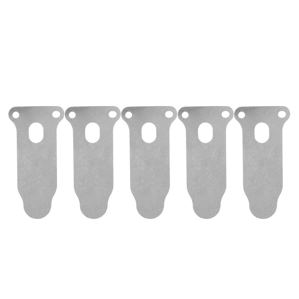 5 Pcs Air Compressor Head Valve Plate Kit - 2.24 Inch Large Tongue Shape Metal Piston Pump Replacement Part for Air Tools & Inflators - Perfect for Automotive, HVAC and Industrial Applications