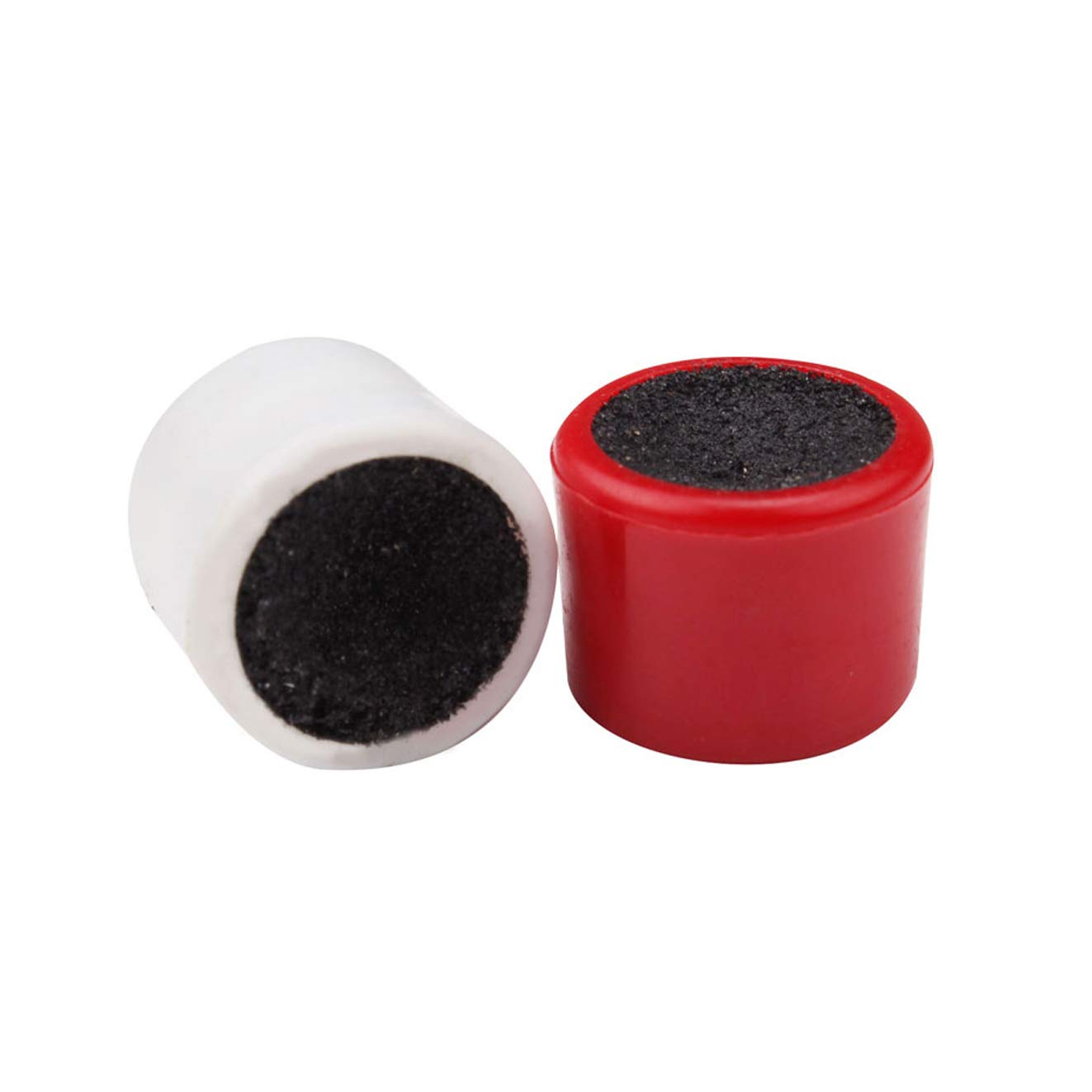 2-Piece Round Billiard Cue Tip Sander & Shaper Tool for Pool & Snooker - Red & White - Perfect for Smoothing & Reshaping Cue Tips for Professional Play & Home Practice