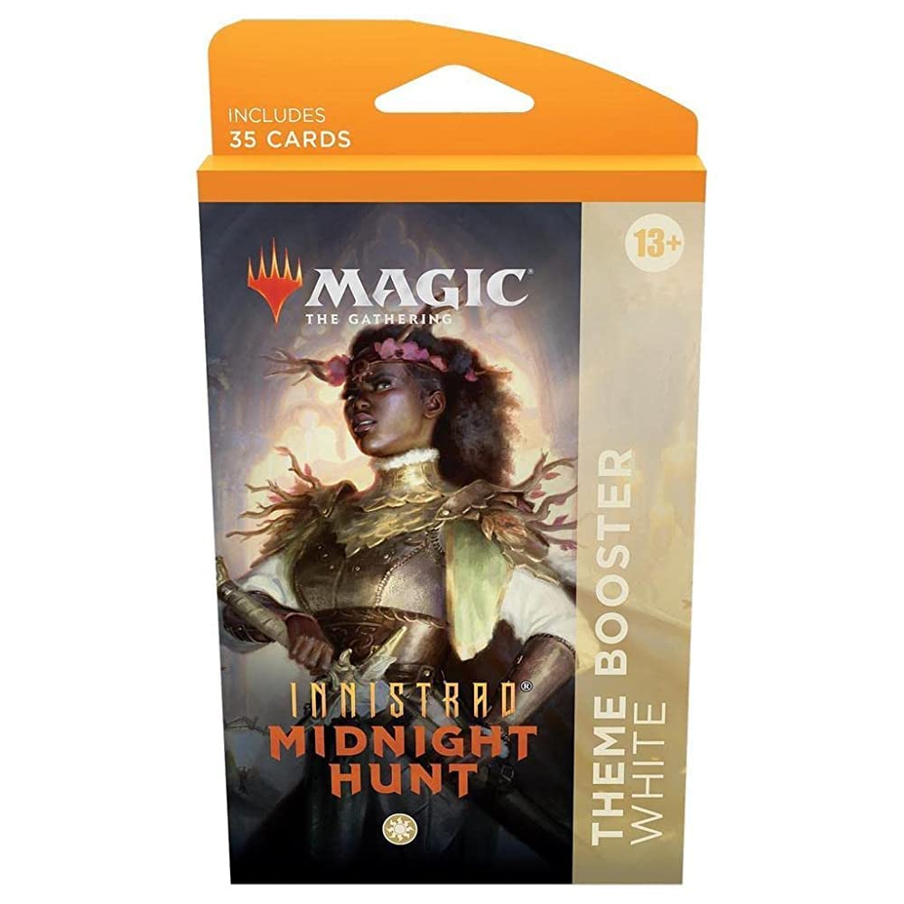 Magic: The Gathering Midnight Hunt Theme Booster - White | MTG Cards for Commander, Standard & Draft | Enhance Your Deck Strategy